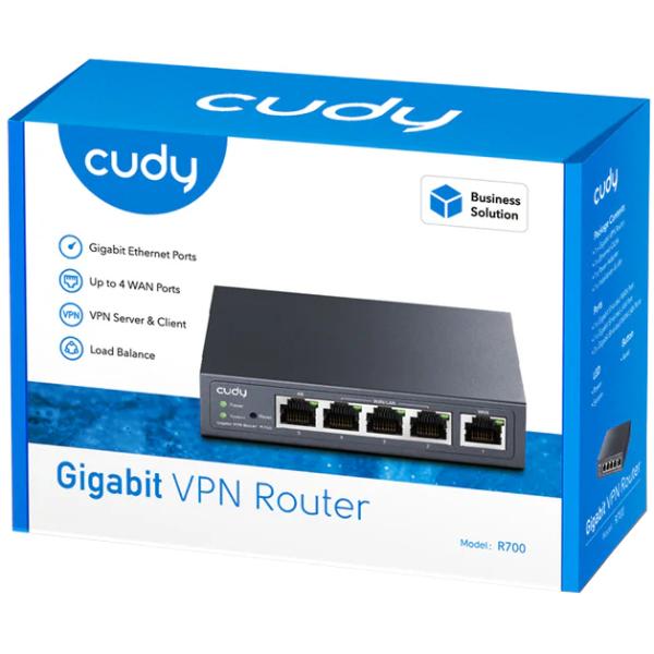 Маршрутизатор Cudy R700 Gigabit Multi-WAN VPN Router Grey (R700_EU_V1.0) - фото 5