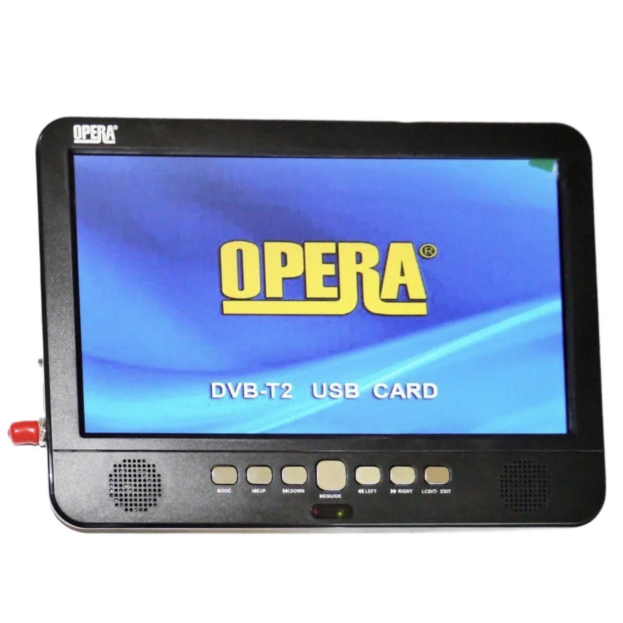 Телевизор портативный Opera 1002 10" Т2 Black (4_00034)