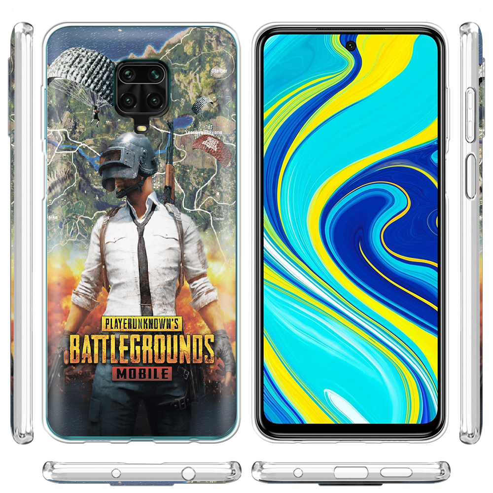 Чохол Boxface Xiaomi Redmi Note 9S PUBG Mobile Прозорий силікон (39475-up2309-39475) - фото 3