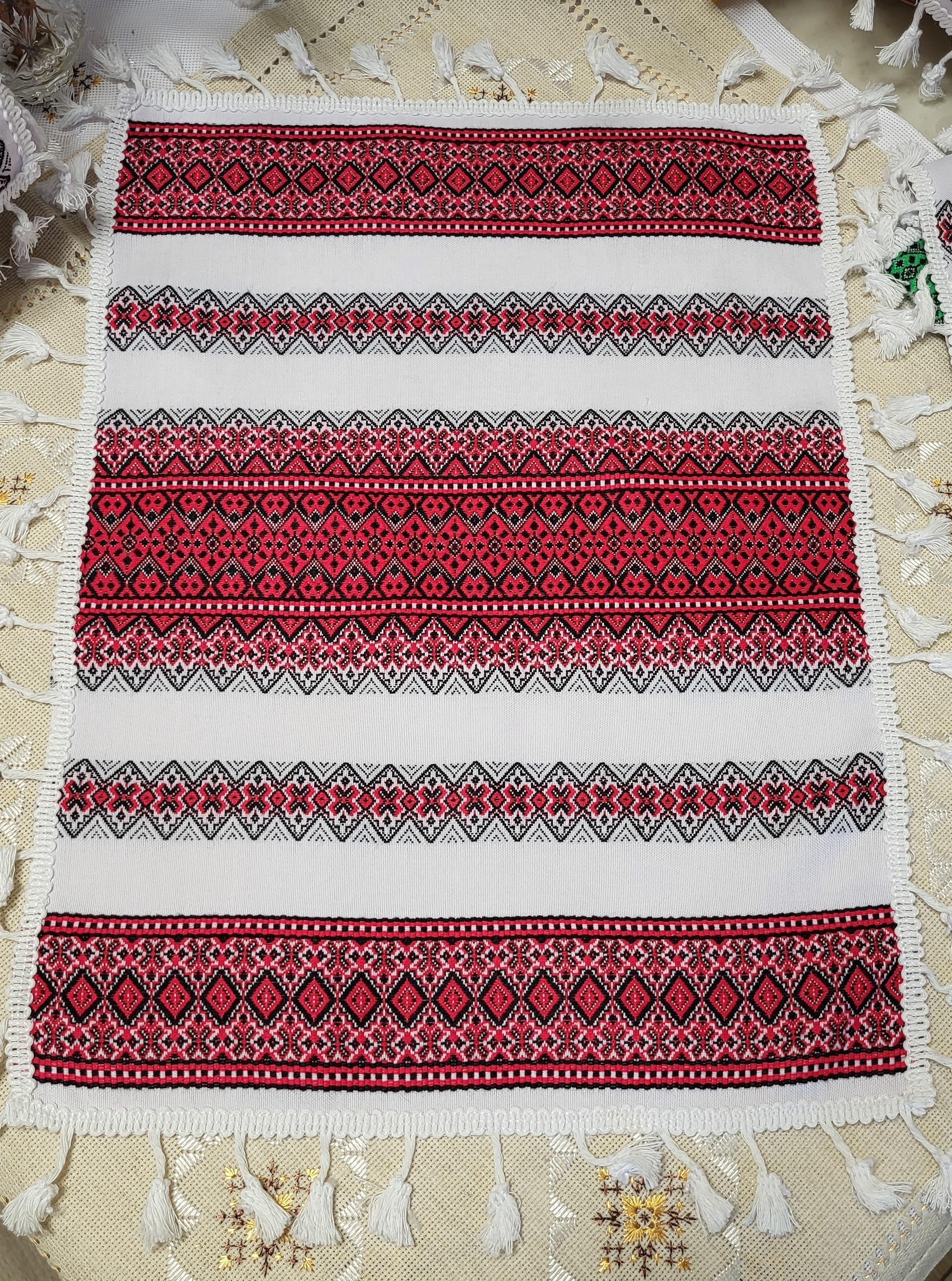 Серветка-рушник тканинно-декоративна з торками на святковий кошик (Арт-064вел)