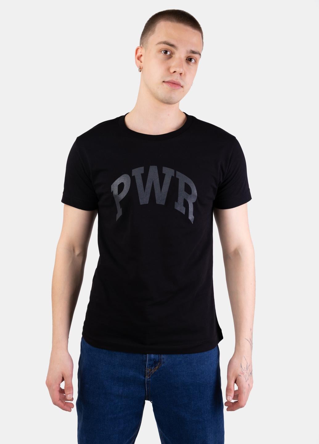 Футболка мужская Power 103715 с принтом PWR S Черный