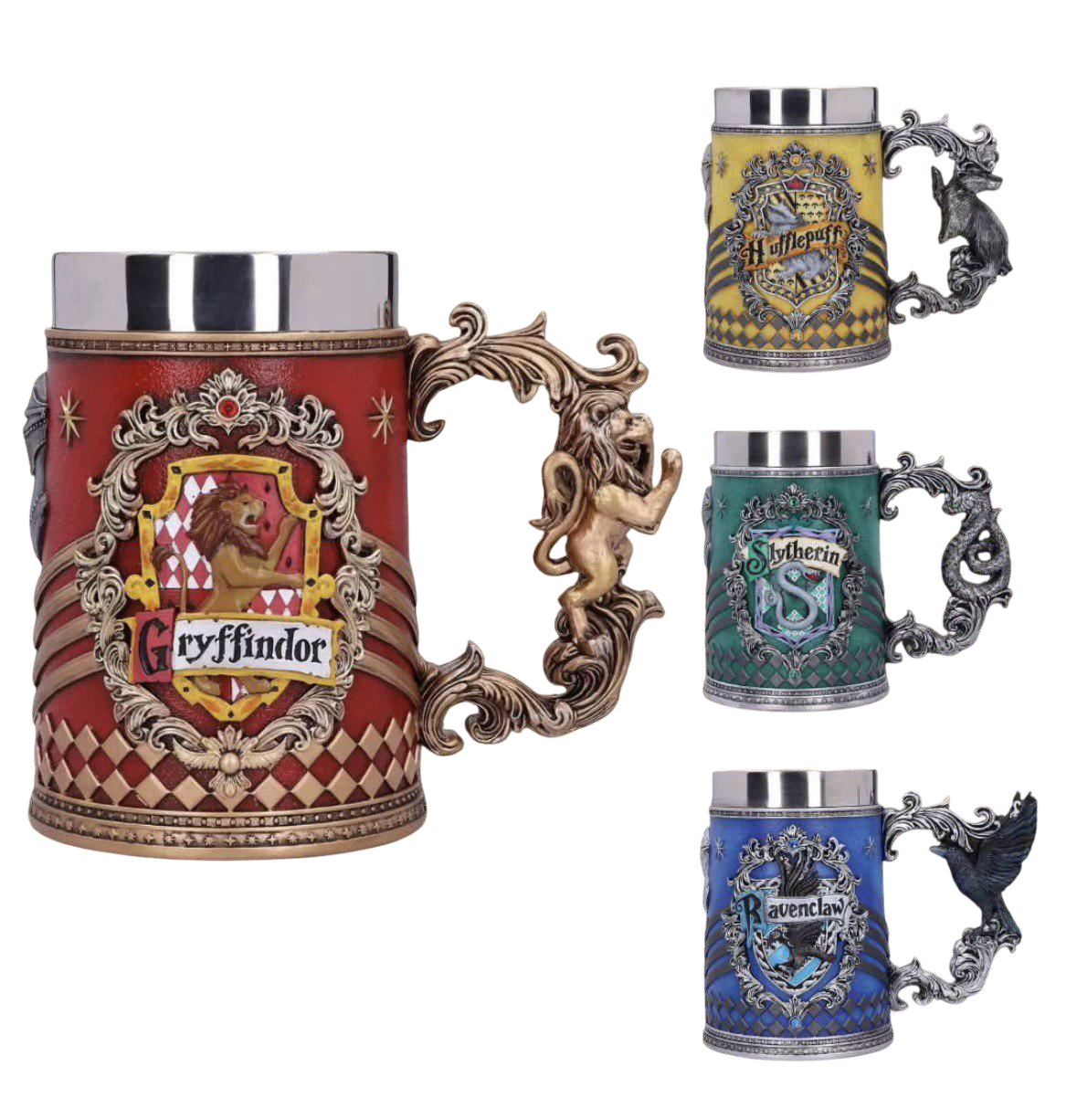 Набор подарочных кружек Гарри Поттер Гриффиндор/Пуффендуй/Когтевран/Слизерин 500 мл (30713553)