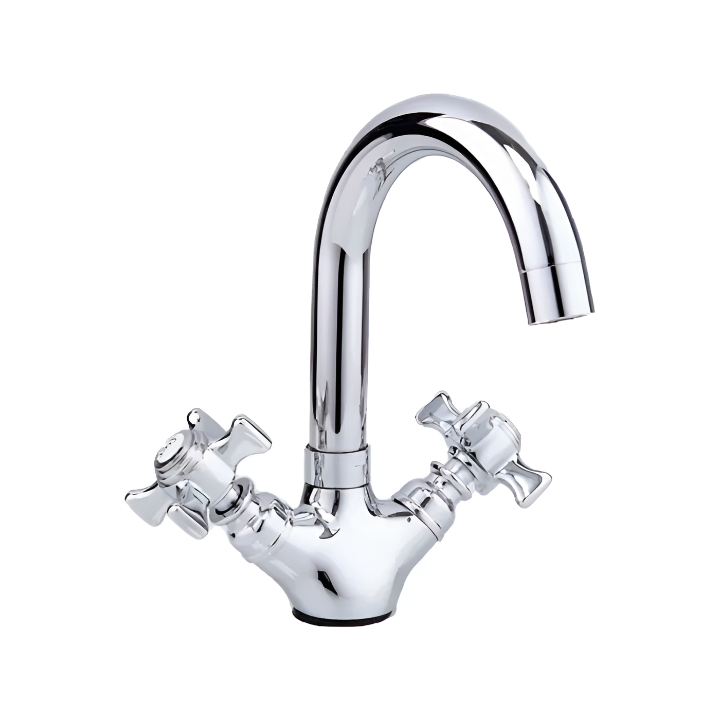 Змішувач для умивальника Frap F1324 двовентильний алюміній Хром (24582723) Змішувач для умивальника Frap F1324 двовентильний алюміній Хром (24582723)