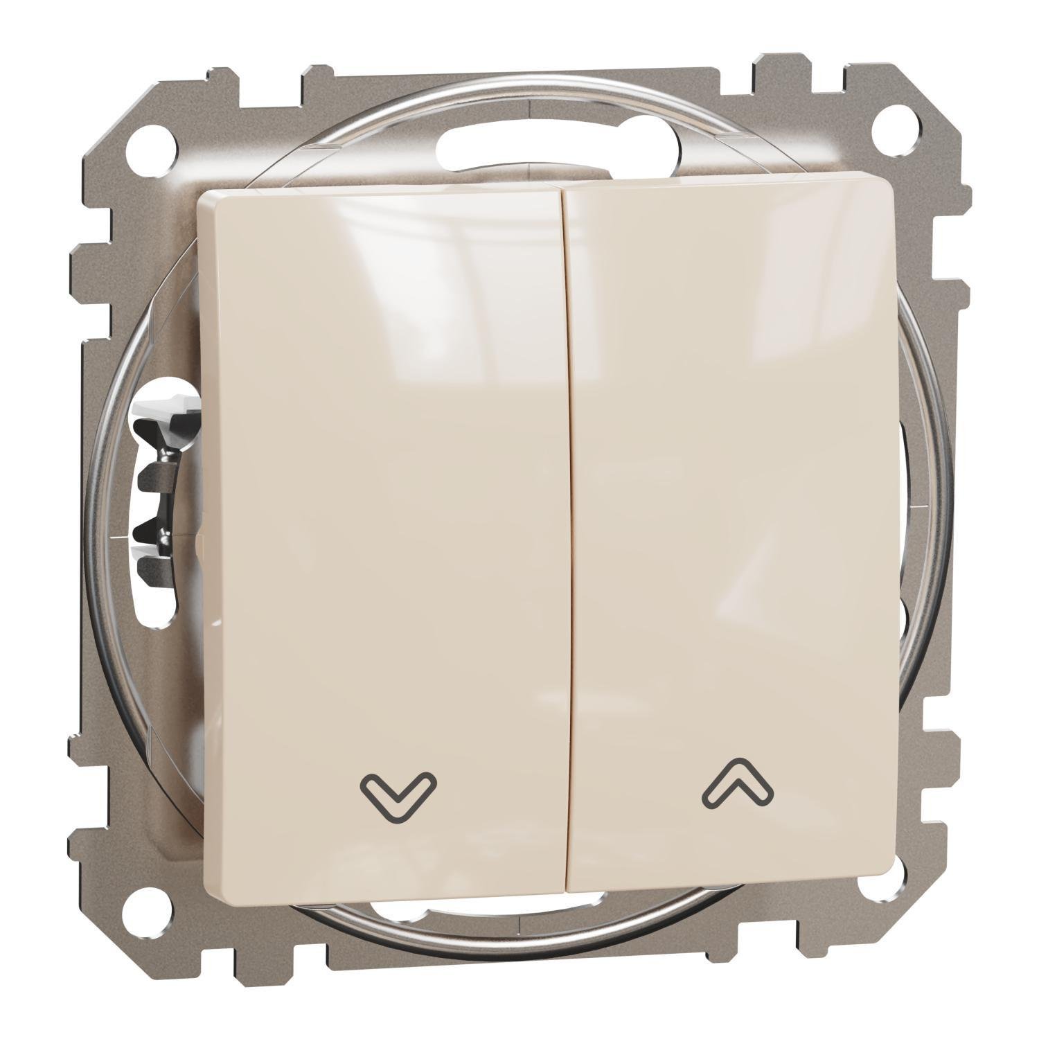 Выключатель для жалюзи Schneider Electric Sedna Design&Elements Бежевый (SDD112104)