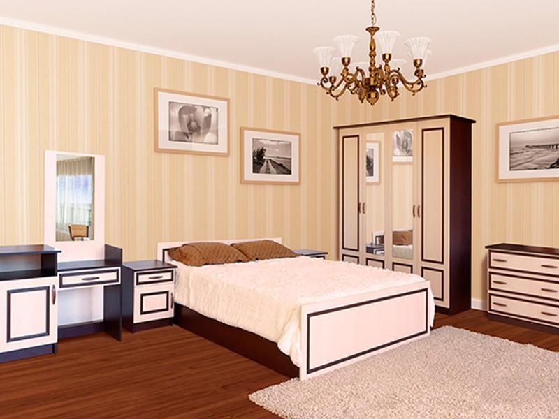 Спальня Ким Світ Меблів Венге темный/Венге светлый (160-337)