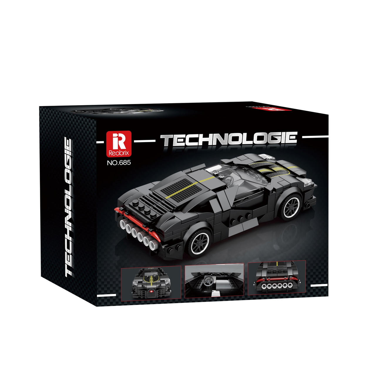 Конструктор гоночный автомобиль Reobrix 685 298 детали - фото 4 Конструктор гоночный автомобиль Reobrix 685 298 детали - фото 4