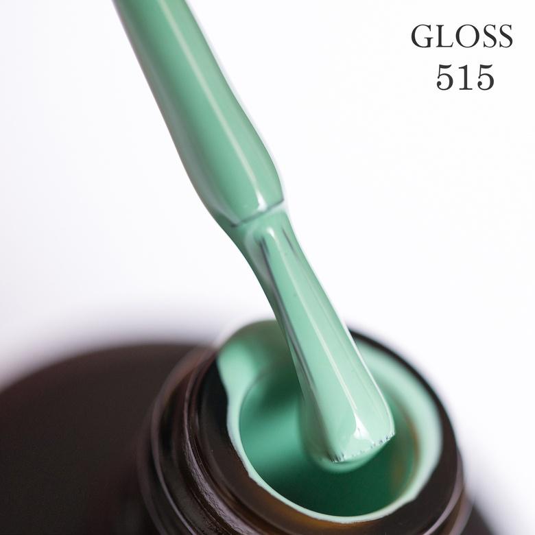 Гель-лак GLOSS 515 15 мл Спокойный мятный (3984826)