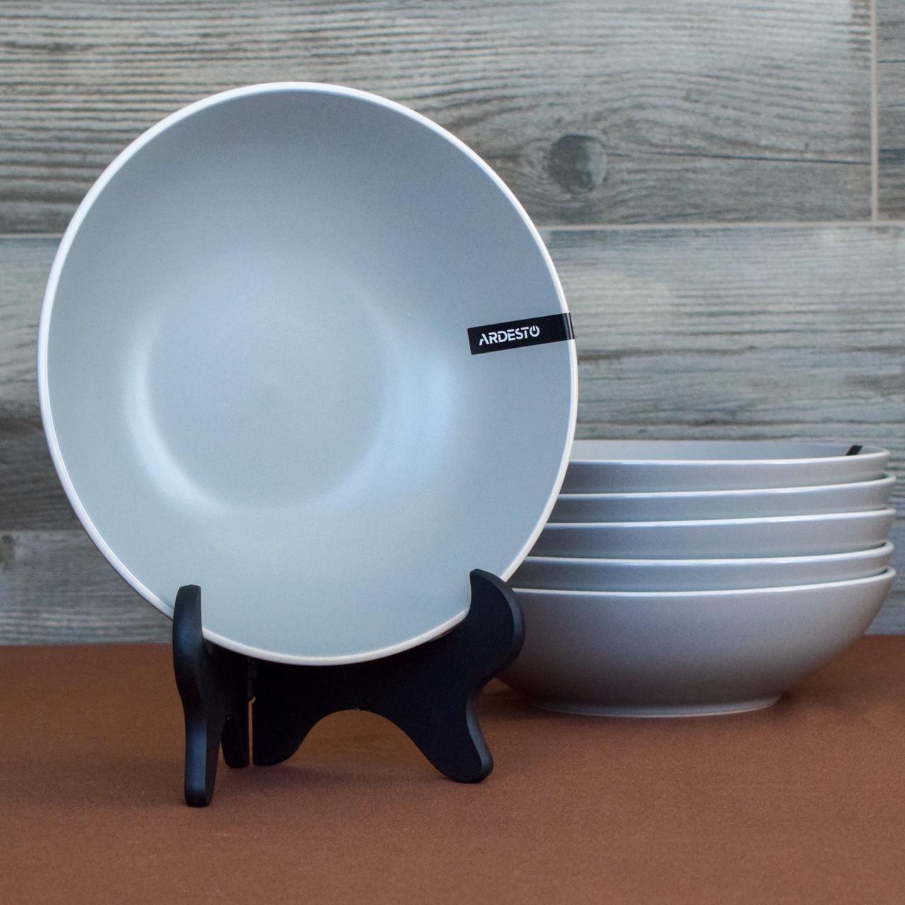 Сервиз столовый Ardesto Cremona Dusty 30 Серый - фото 4 Сервиз столовый Ardesto Cremona Dusty 30 Серый - фото 4