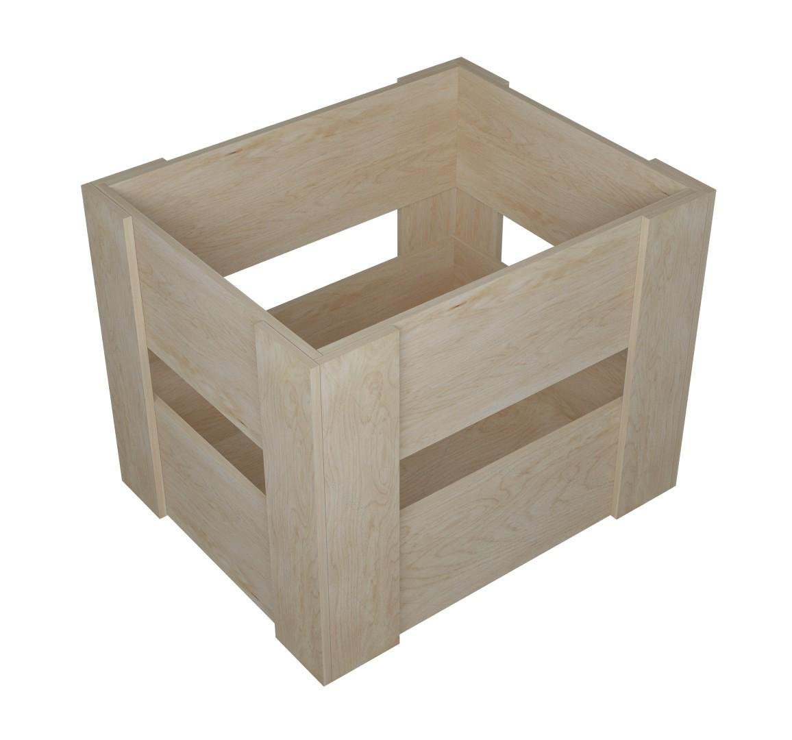 Ящик дерев'яний ТМ PPM в стилі Еко, 330х410х320 мм бежевий