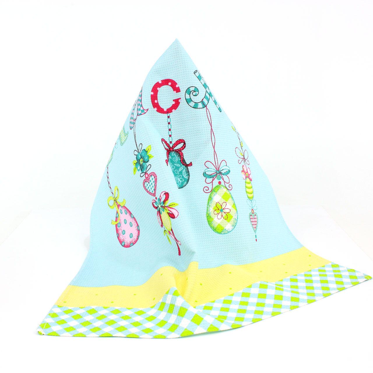 Рушник 48х70см Р3.1 0228 Блакитний/Зелений (141546) - фото 3 Рушник 48х70см Р3.1 0228 Блакитний/Зелений (141546) - фото 3