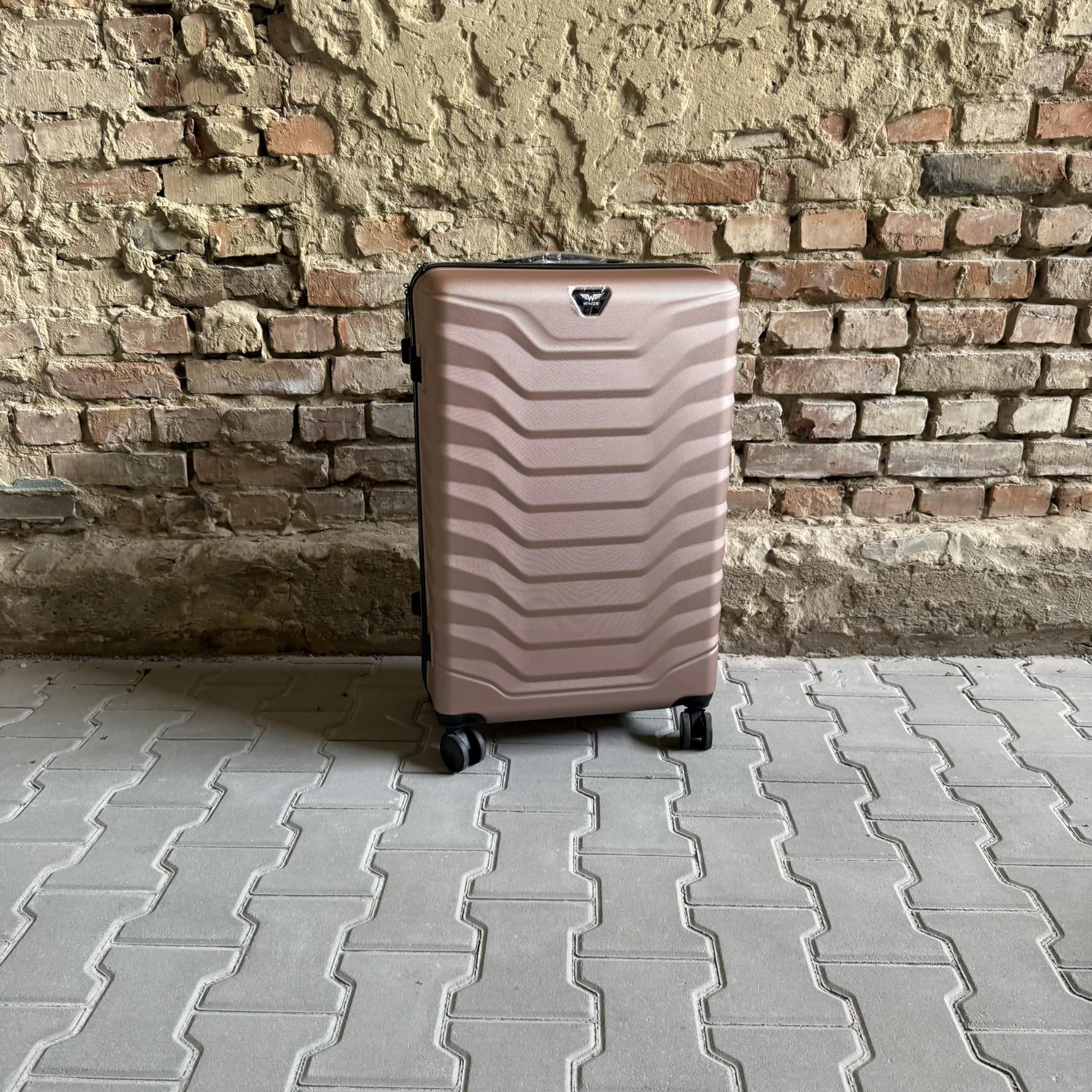 Валіза Wings PEA01 дорожня L Рожеве золото (26557312) - фото 2 Валіза Wings PEA01 дорожня L Рожеве золото (26557312) - фото 2