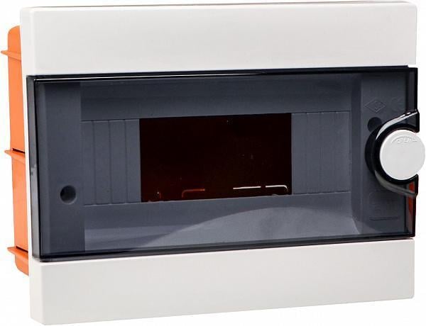 Щит розподільний АСКО-Укрем Ubox 9 модулів пластик 166х223х94 мм Прозорий (A0270010011)