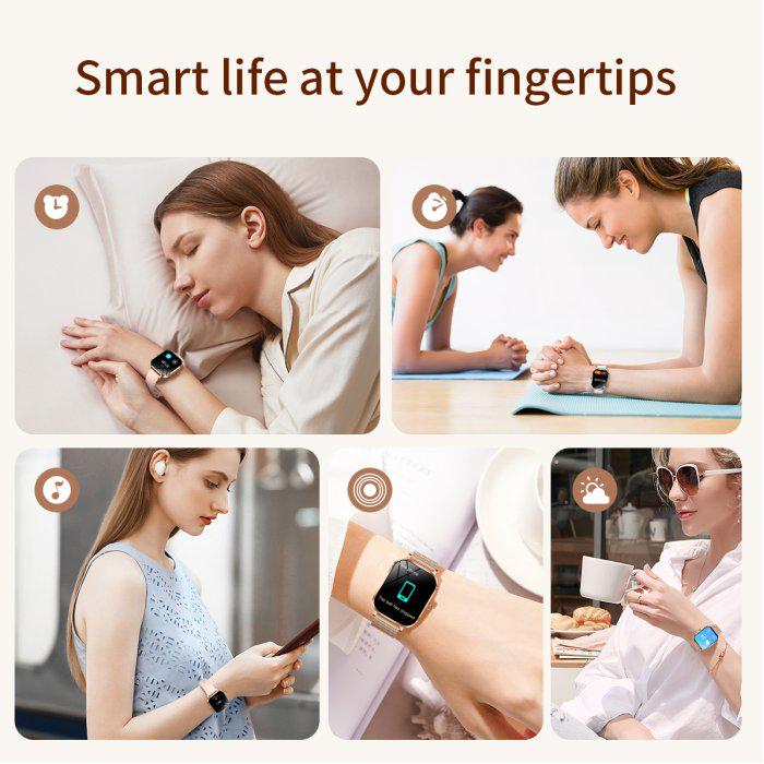 Смарт-годинник UWatch Smart Miami Gold (2076) - фото 15 Смарт-годинник UWatch Smart Miami Gold (2076) - фото 15