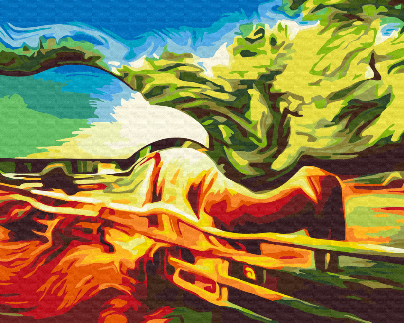 Картина по номерам Brushme Абстракция природы 48x60 см (BS52229L)