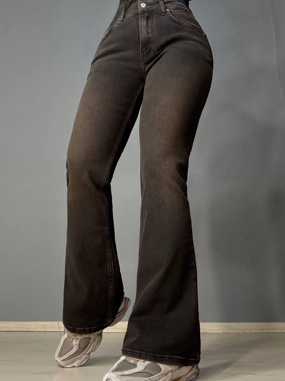 Джинсы женские Ambrossa 602-1 клеш flared jeans р. 29 Коричневый (5459) Джинсы женские Ambrossa 602-1 клеш flared jeans р. 29 Коричневый (5459)