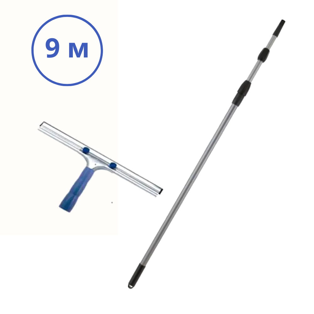 Швабра для мытья окон с резиновым сгоном 9 м/35 см (BP 944) - фото 2 Швабра для мытья окон с резиновым сгоном 9 м/35 см (BP 944) - фото 2