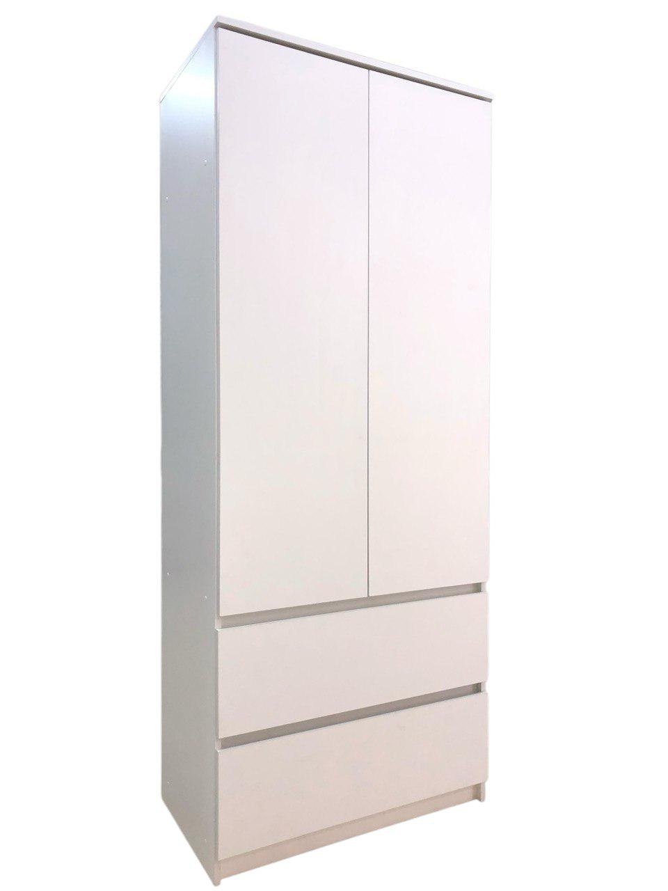 Шафа Кватро 2/2 з полицями 800х1990х470 мм Білий - фото 1 Шафа Кватро 2/2 з полицями 800х1990х470 мм Білий - фото 1