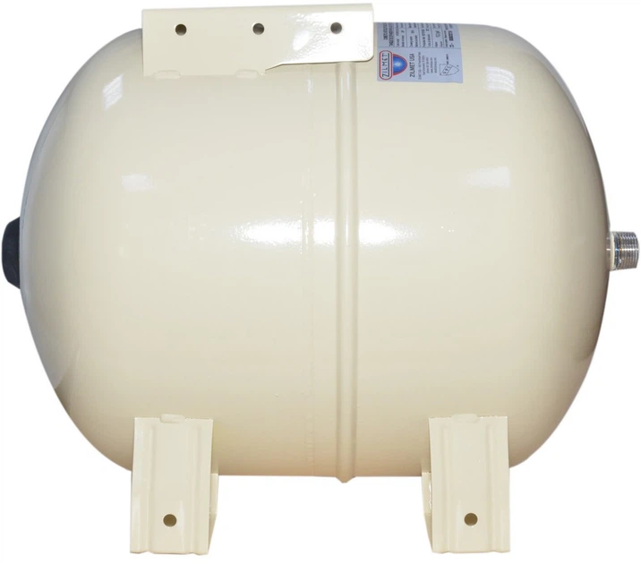 Розширювальний бак горизонтальний Zilmet HYDRO-PLUS 24 л 1" NPT 10 бар Ø 300 мм Beige (35547610)