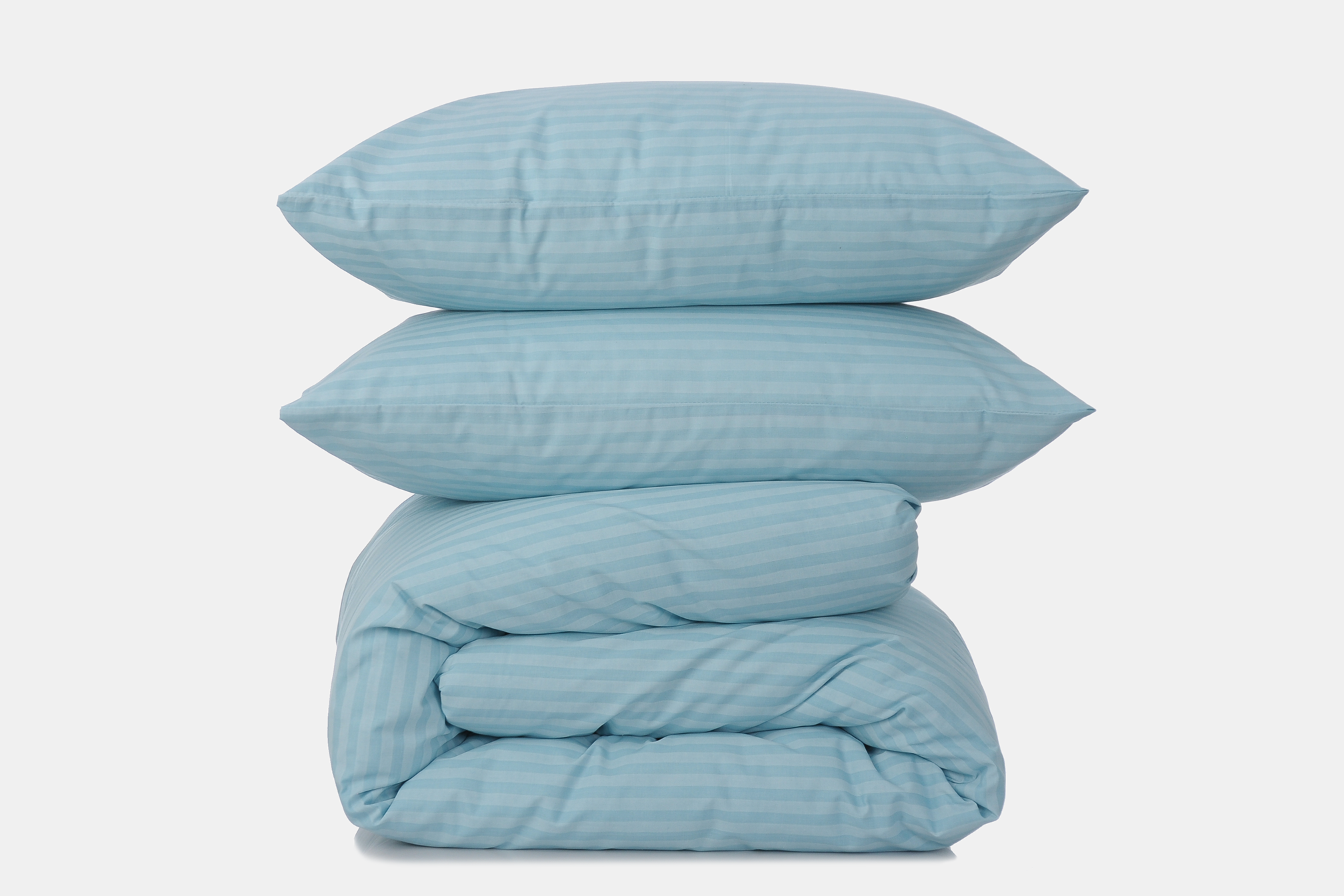 Комплект постельного белья евро Amore Glux-10046blue бязь Голубой (KPB-Ae-Glux-10046blue(50x70) - фото 1