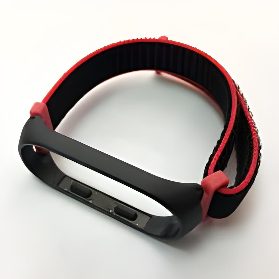 Ремешок для фитнес браслета Xiaomi Mi Band 3 4 Nylon Sport Black/Pink