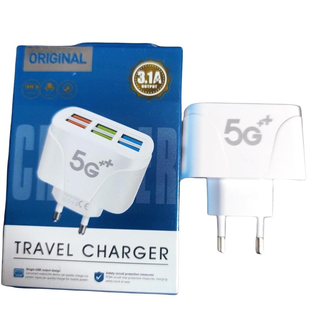 Зарядное устройство USAMS Travel Adapter 5G на 6 USB портов 3.1А с функцией быстрой зарядки