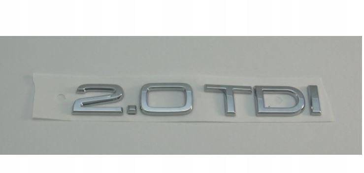 Эмблема-надпись 2.0 TDI Audi A4/A5/A6 2009> скотч 143х21 мм (8P0853743G2ZZ)