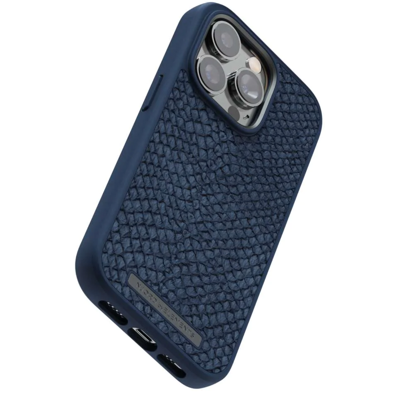 Чохол-накладка Njord Salmon Leather MagSafe Case for iPhone 14 Pro, Blue (NA44SL01) - фото 7