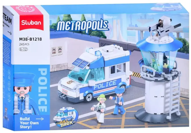 Конструктор Sluban M38-B1218 Полиция 245 деталей (2417284265)