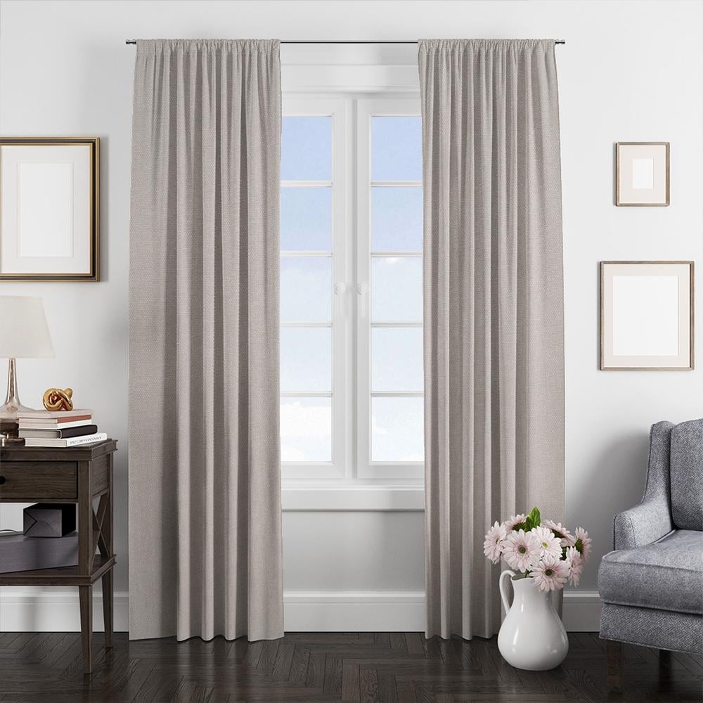 Ткань портьерная Фонлук Canvas V-211 Серо-бежевый (18619)