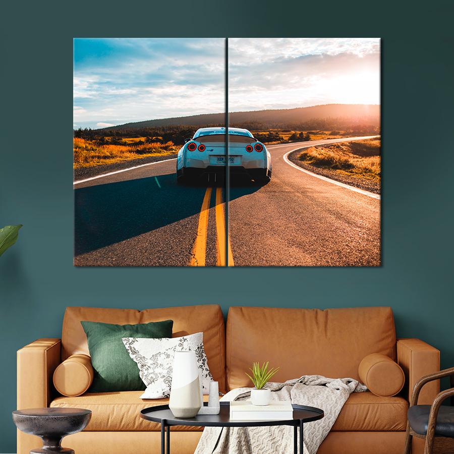 Картина Автомобиль Стильное авто NISSAN GT-R 71x51 см (A1182-2)