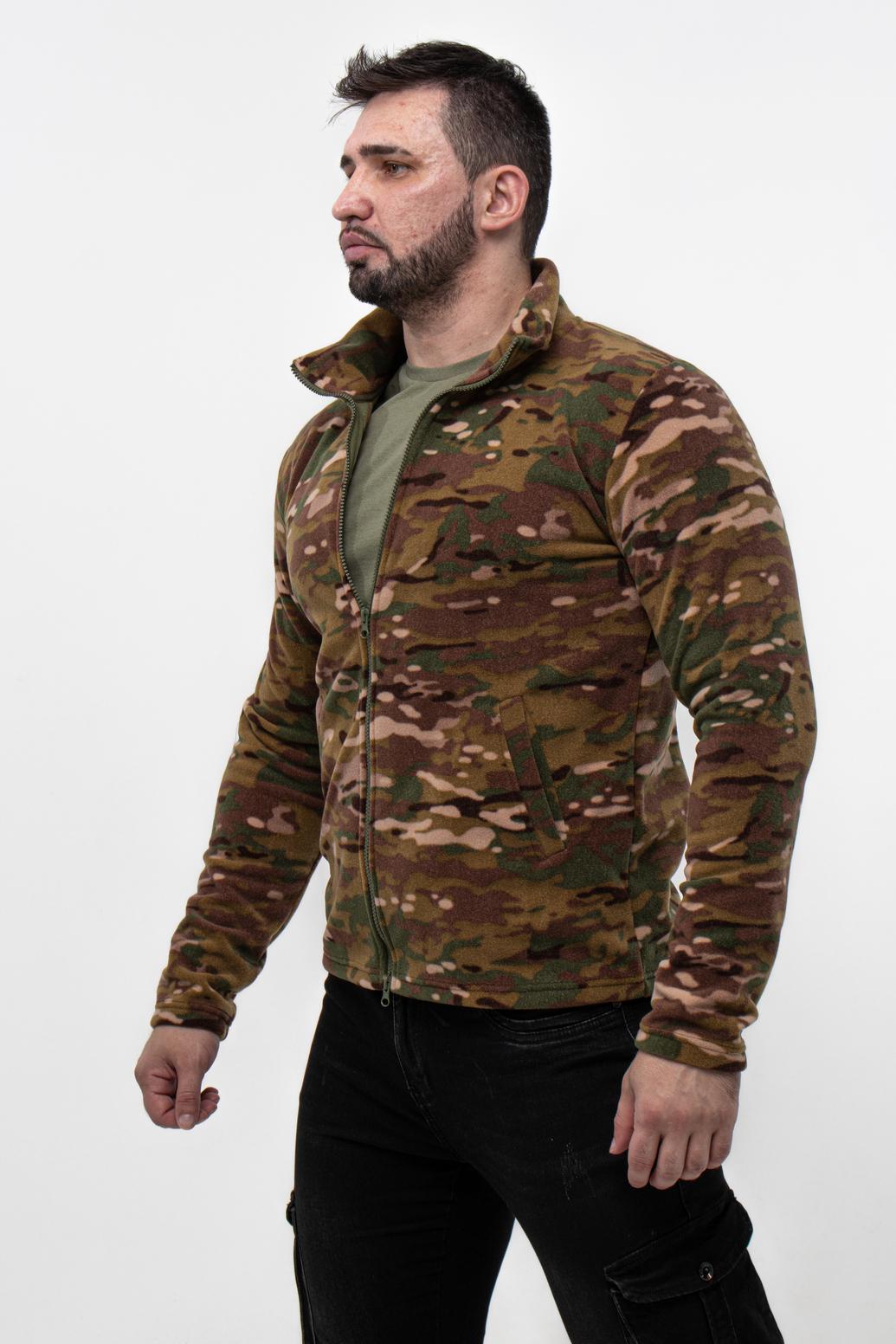 Кофта флисовая на молнии TvoePolo XL Камуфляж (7158-camo-XL) - фото 2 Кофта флисовая на молнии TvoePolo XL Камуфляж (7158-camo-XL) - фото 2