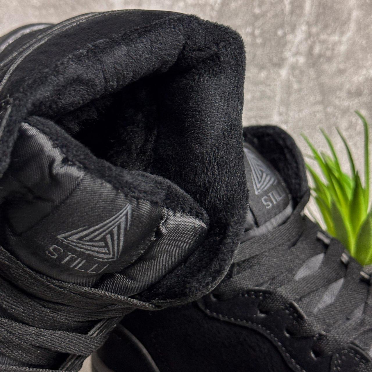 Кросівки чоловічі зимові із замші повсякденні Stilli р. 42 27 см Чорний (MW5011 42) - фото 5 Кросівки чоловічі зимові із замші повсякденні Stilli р. 42 27 см Чорний (MW5011 42) - фото 5