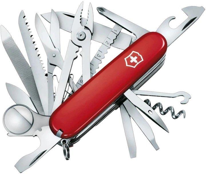 Нож швейцарский Victorinox SwissChamp Red 1.6795 складной мультитул 33 функции Красный