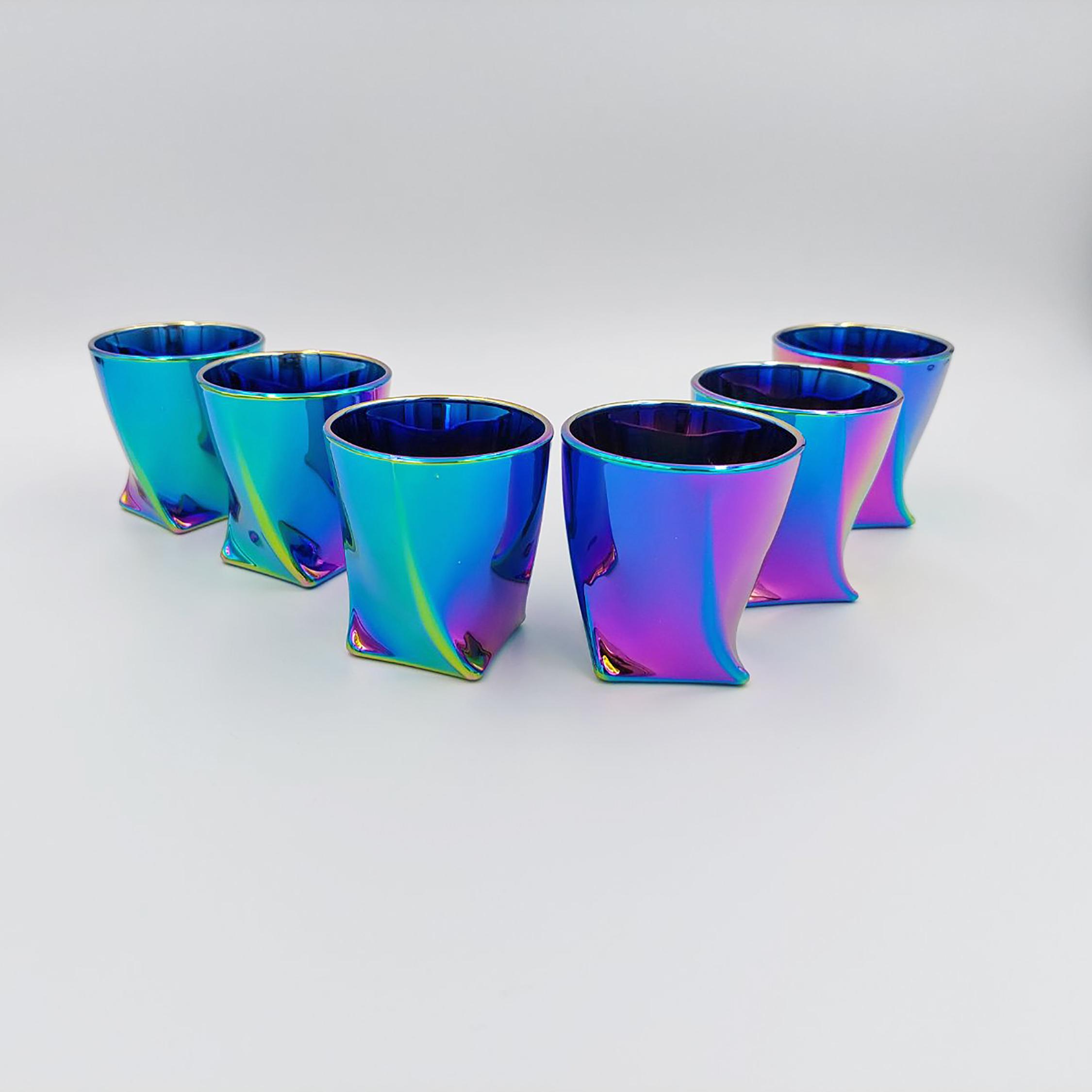 Набор стопок для водки Bohemia Quadro 55 мл 6 шт. Радуга (b2k936-99A44) - фото 2