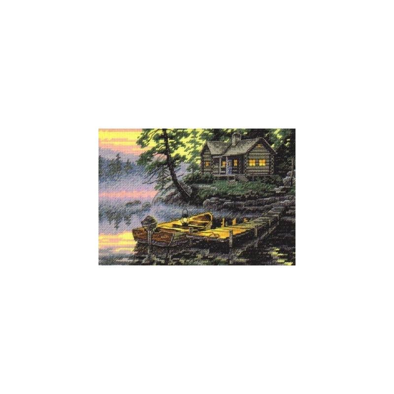 Набор для вышивания крестиком Dimensions 65091 Morning Lake (289)