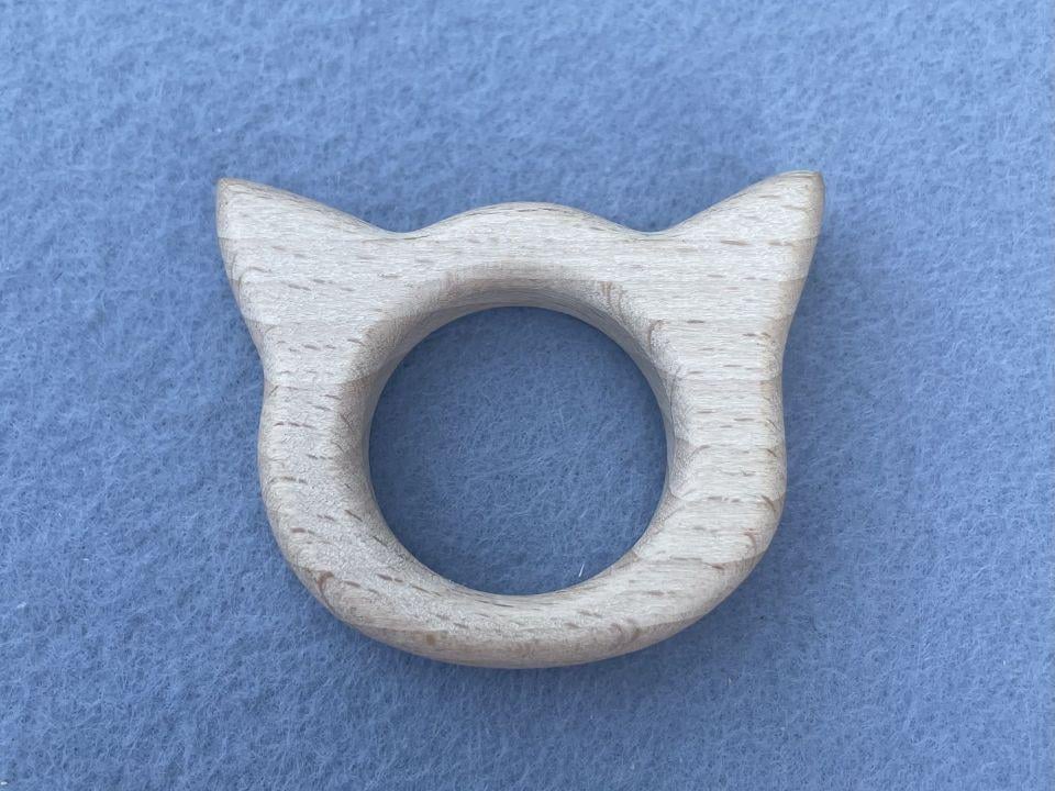 Грызунок деревянный Котик