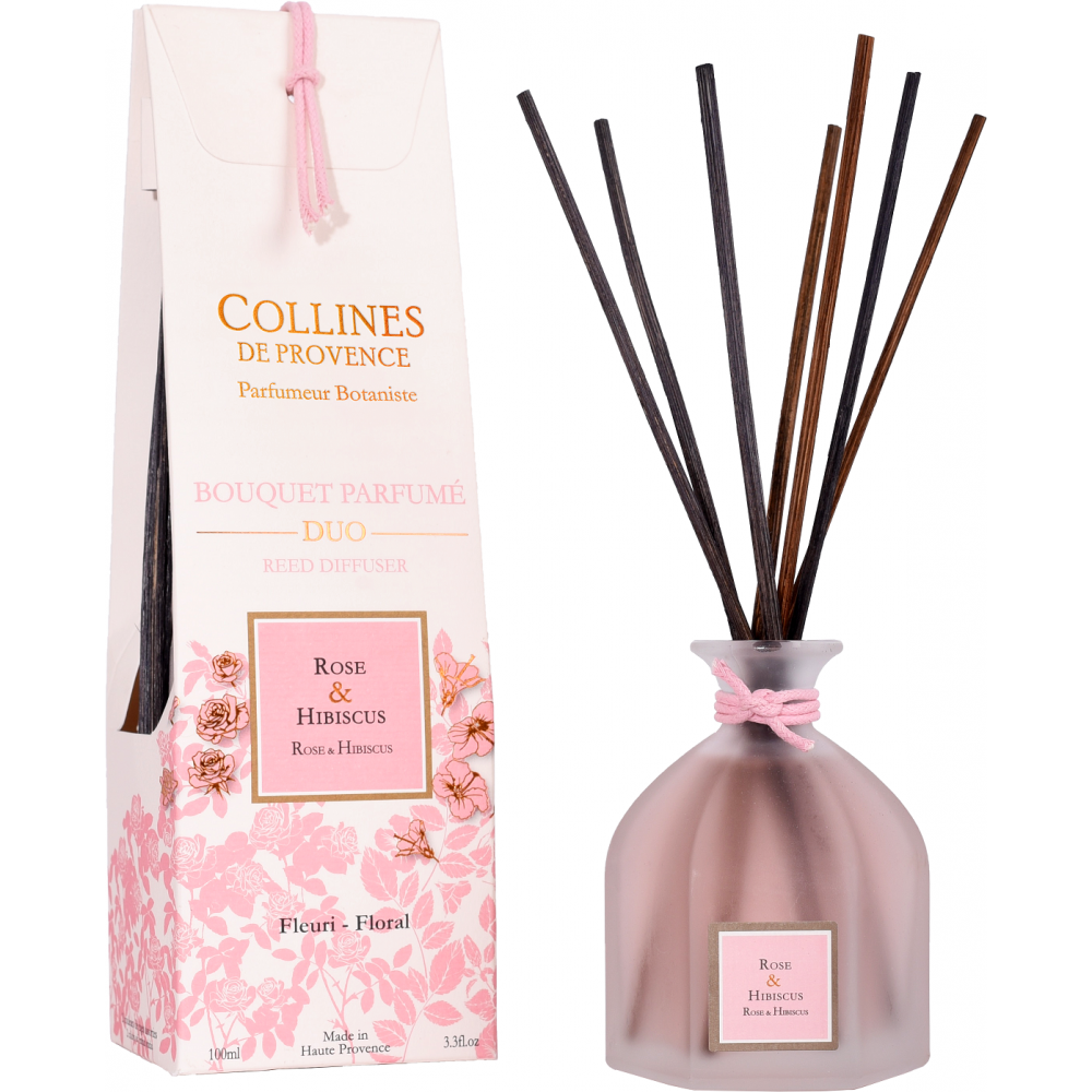 Аромадиффузор Collines de Provence Rose & Hibiscus 100 мл (CNT00010635)