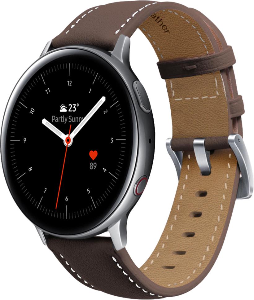 Ремешок кожаный Folsa для Galaxy Watch Active 2 40/44 мм Dark Brown (31521-05)
