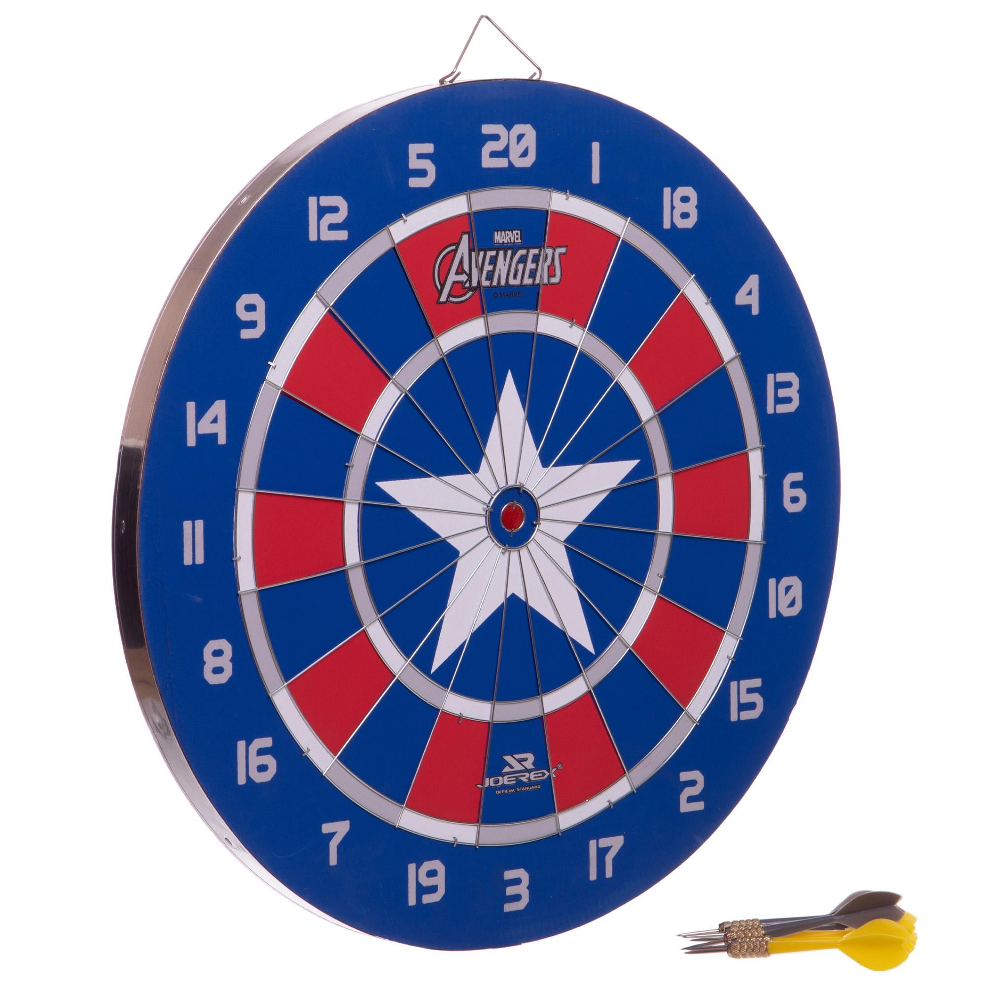 Мишень для игры в дартс JMBB19027-T JOEREX MARVEL CAPTN AMERICAN 46см прессованная бумага 6 дротиков (JMBB19027-T)