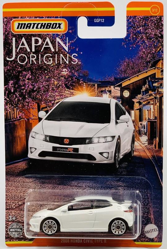 Игрушечная машинка Matchbox 2008 Honda Civic Type R 2022 Japan Origins 3/12 (HFJ20)