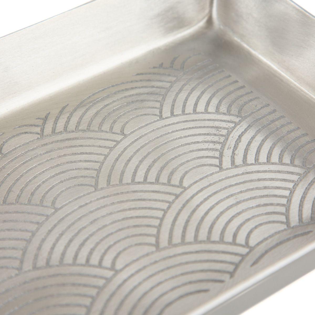 Піднос декоративний Homla CRANE 23х12х3 см Сріблястий (233387) - фото 4