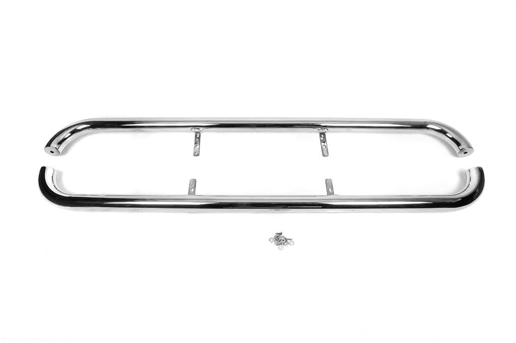 Защита боковых порогов для Toyota Land Cruiser 100 нержавеющая сталь 2 шт. (90013)