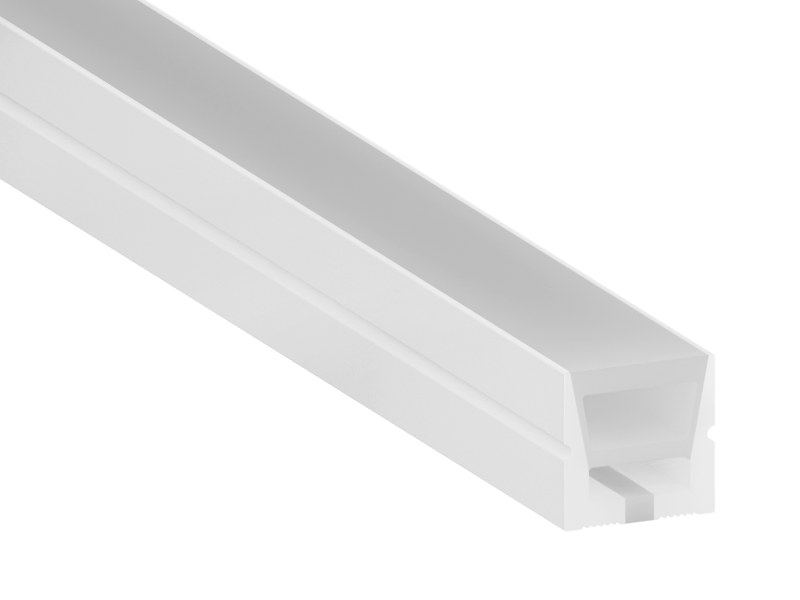 Профиль силиконовый LEDUA СП-1 для LED ленты 10х10 мм накладной IP67 1 м (6818)