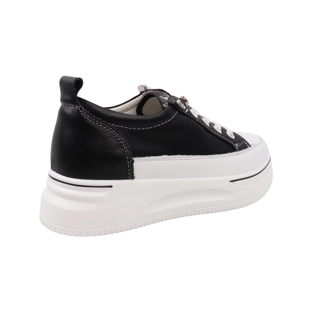 Кеди жіночі Farinni зі шкіри Чорний (172-21DTC 38) - фото 4 Кеди жіночі Farinni зі шкіри Чорний (172-21DTC 38) - фото 4