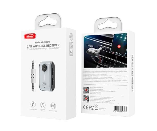 Модулятор FM Xo BCC15 Bluetooth V5,3 Grey - фото 2