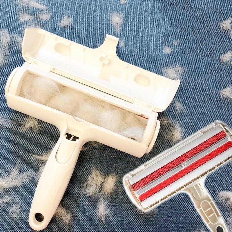 Двосторонній ролик для видалення шерсті з меблів та килимів True Touch Cleaning roller - фото 6