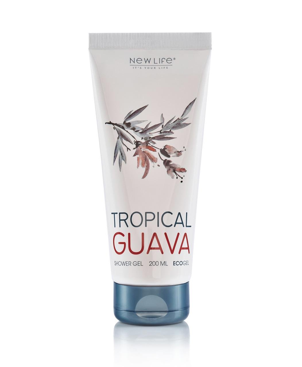 Гель для душа New Life Tropical guava восстановление и увлажнение 200 мл (121367)