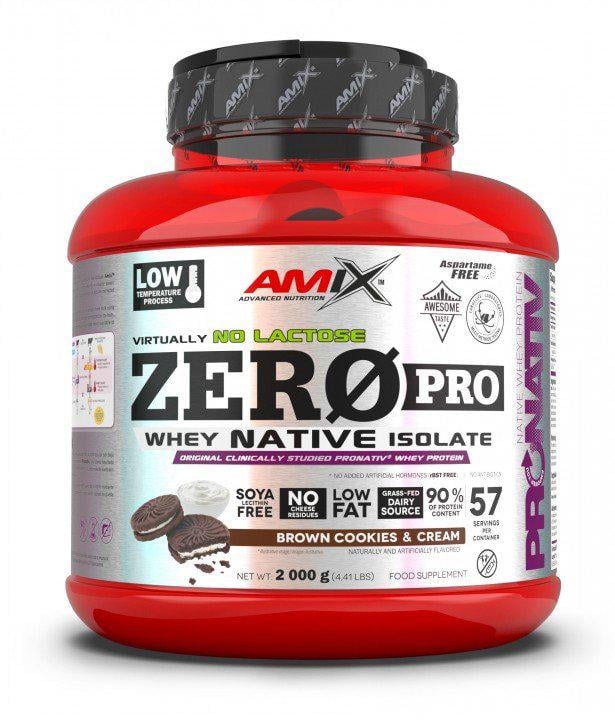 Протеин AMIX ZeroPro Protein 2000 g 56 servings Brown Cookies & Cream