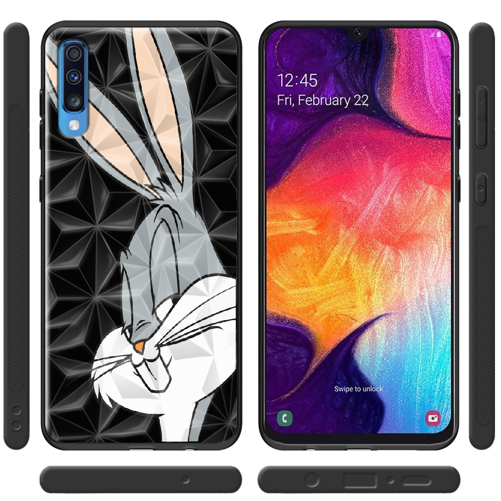 Чохол BoxFace Samsung A705 Galaxy A70 Lucky Rabbit Чорний силікон із призмою(36860-bk81-37863) - фото 2