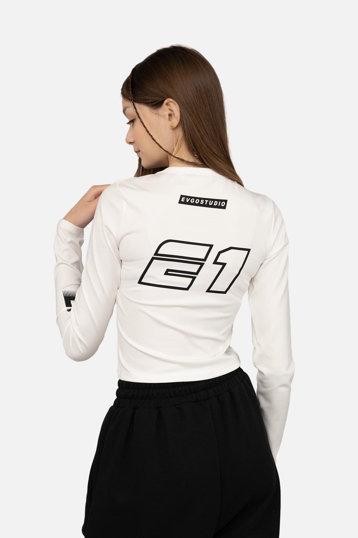 Футболка з довгим рукавом жіноча ЦБ-00268981 р. 46 Білий (SKT001042128) - фото 4 Футболка з довгим рукавом жіноча ЦБ-00268981 р. 46 Білий (SKT001042128) - фото 4